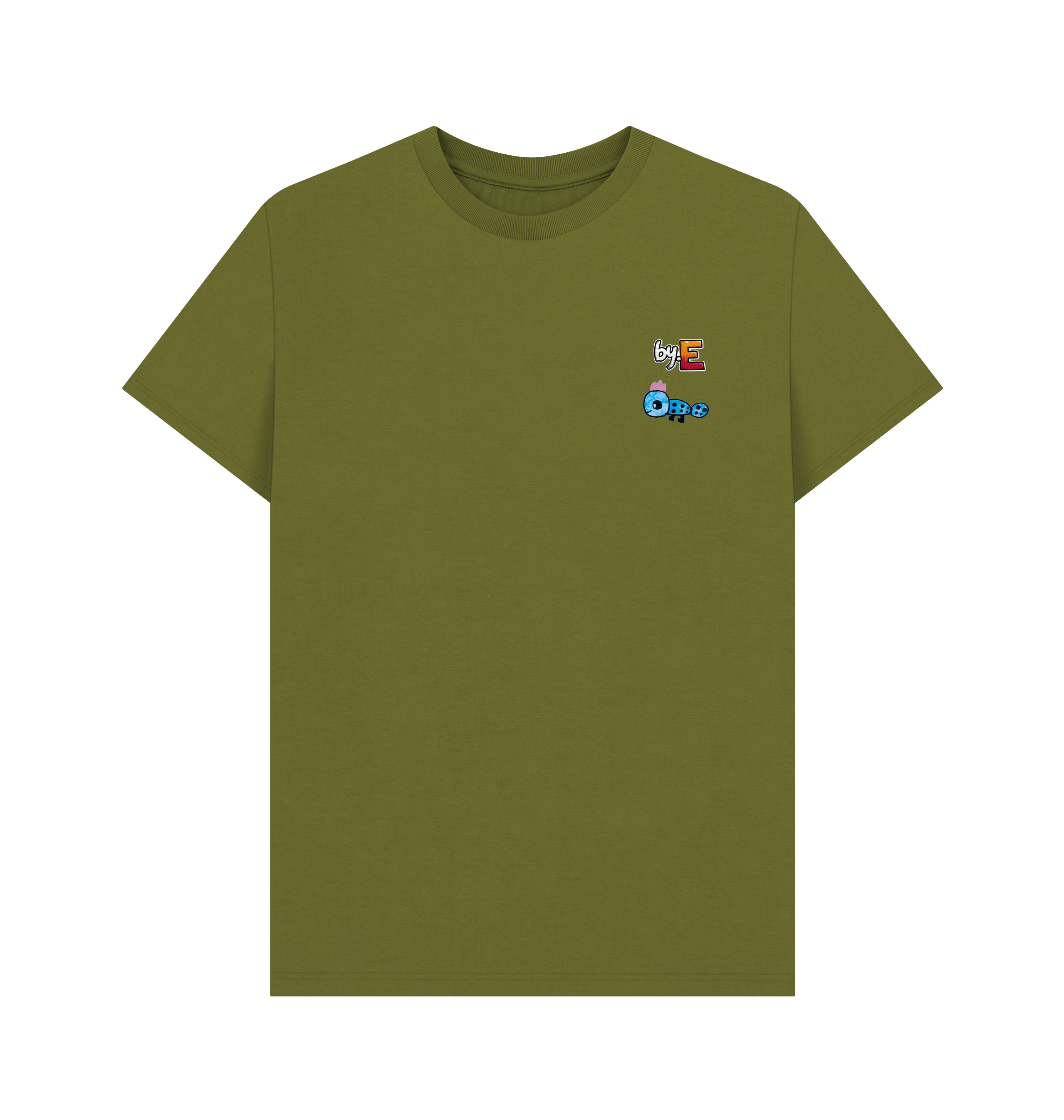 Moss Green Printed T-shirt Front