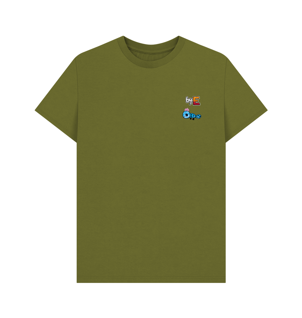 Moss Green Printed T-shirt Front