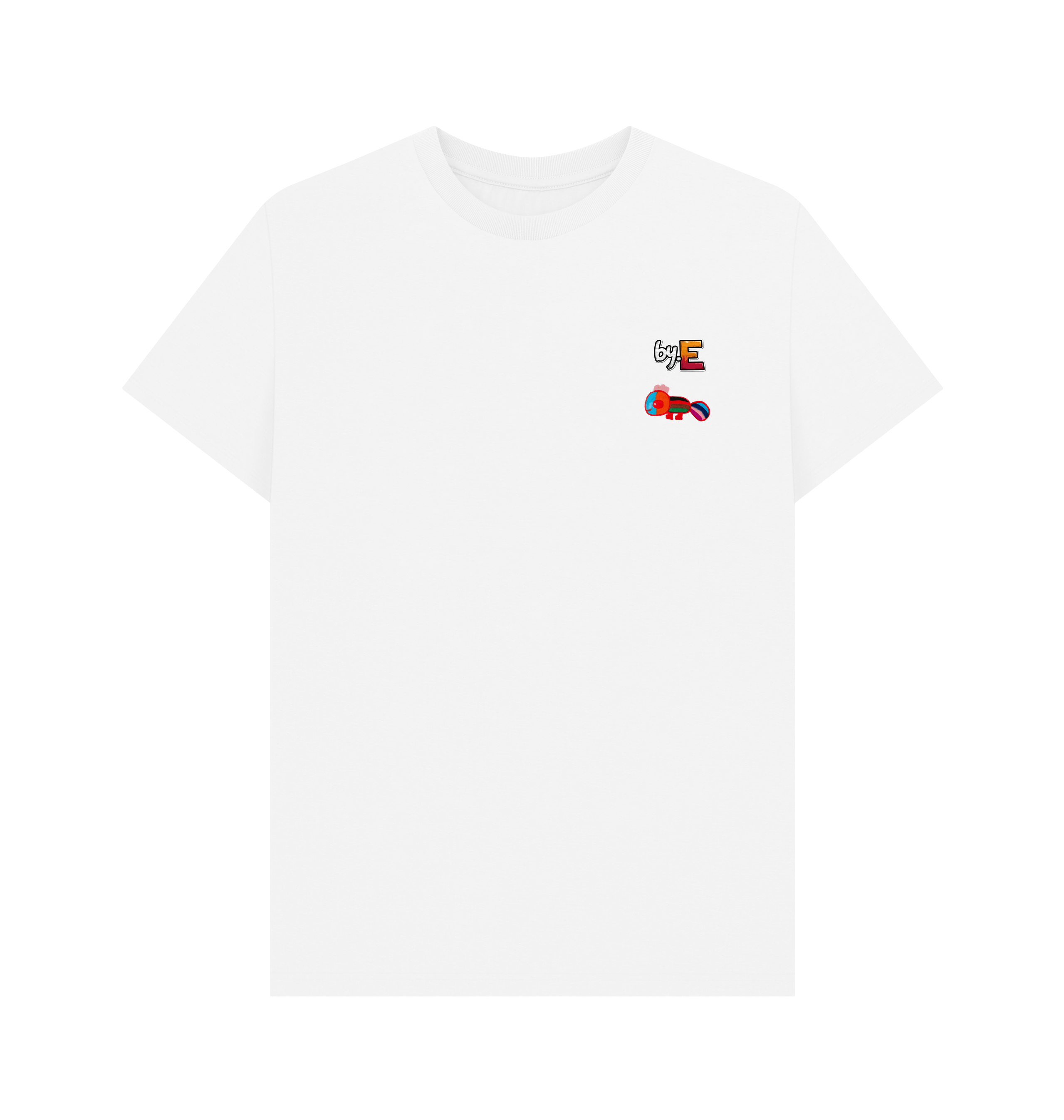 White Printed T-shirt Front