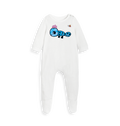 White Printed baby grow Front