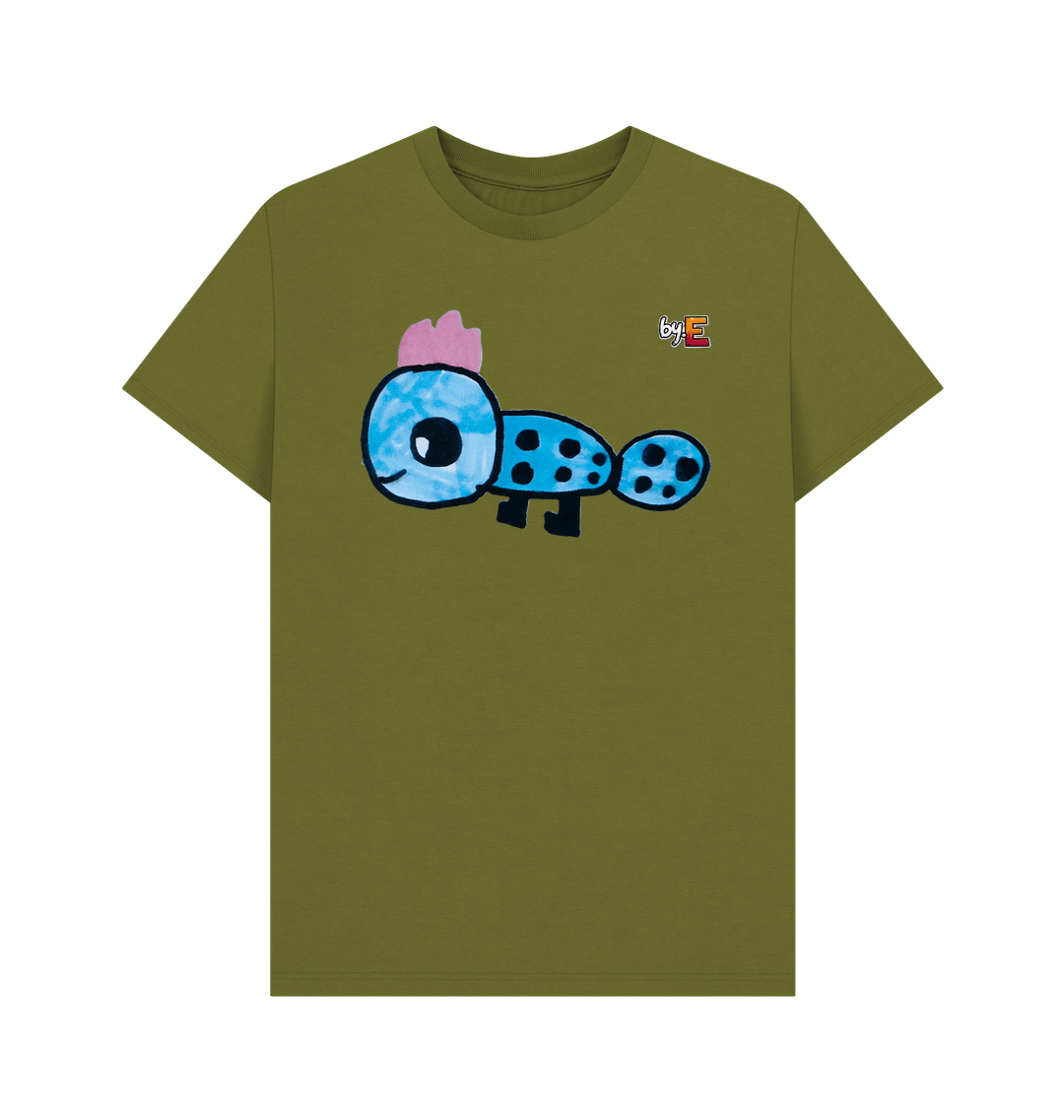 Moss Green Printed T-shirt Front