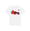 White Printed Kids T-Shirt Front