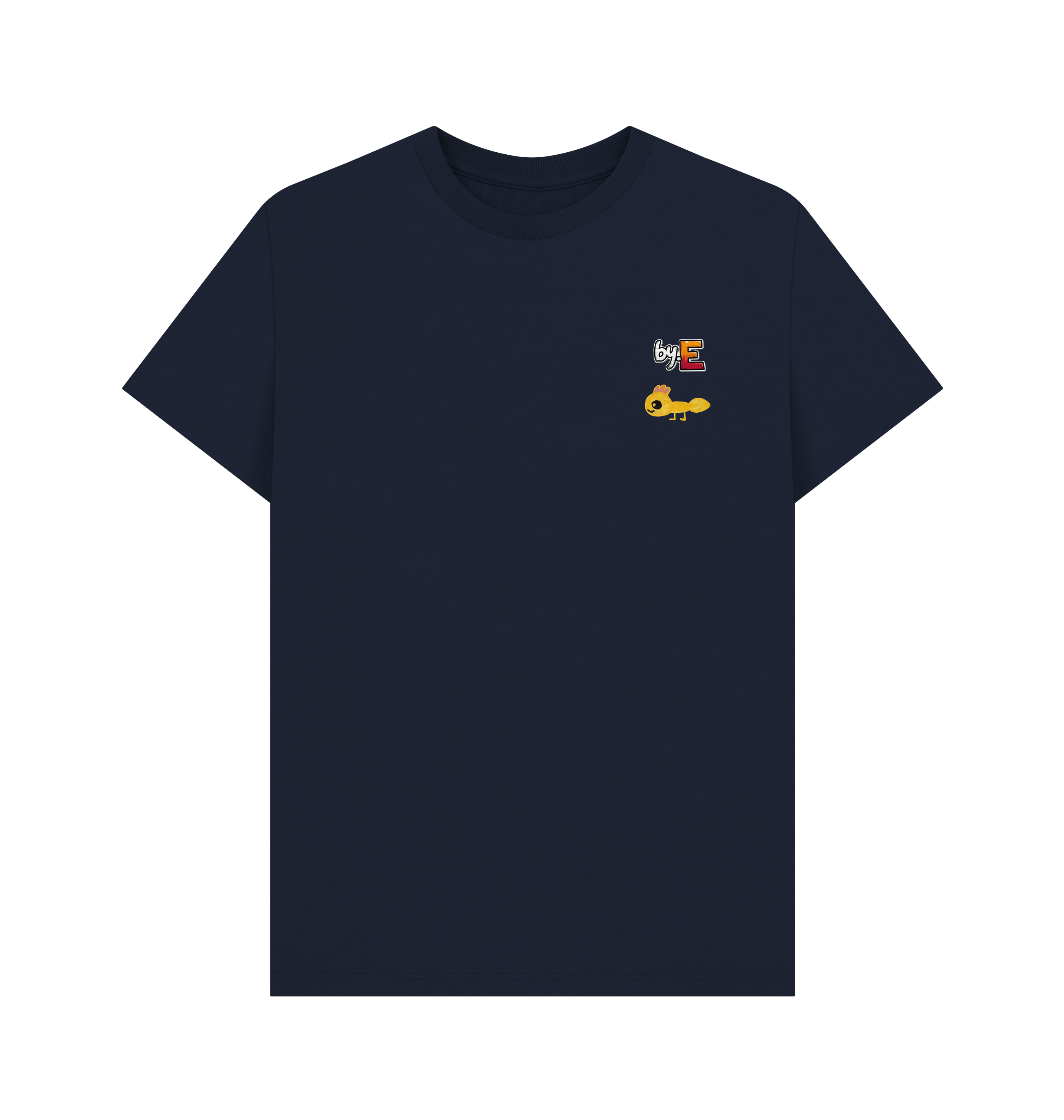 Navy Blue Printed T-shirt Front