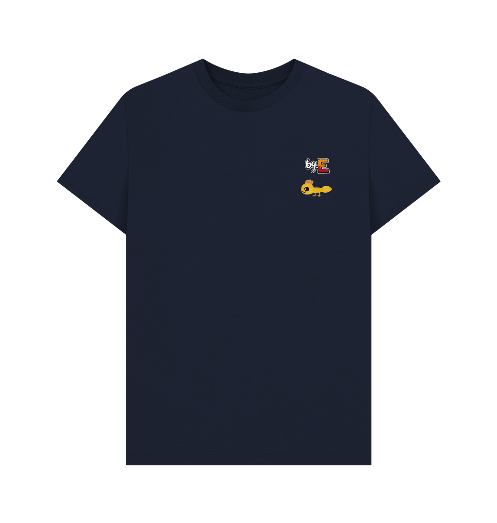 Navy Blue Printed T-shirt Front