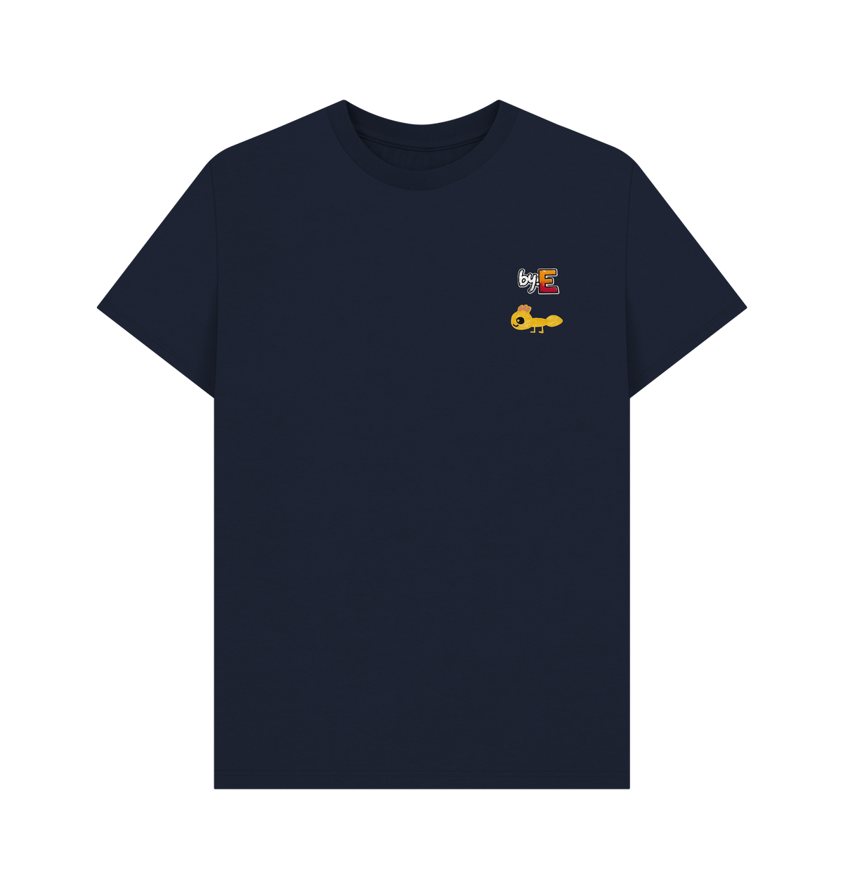 Navy Blue Printed T-shirt Front