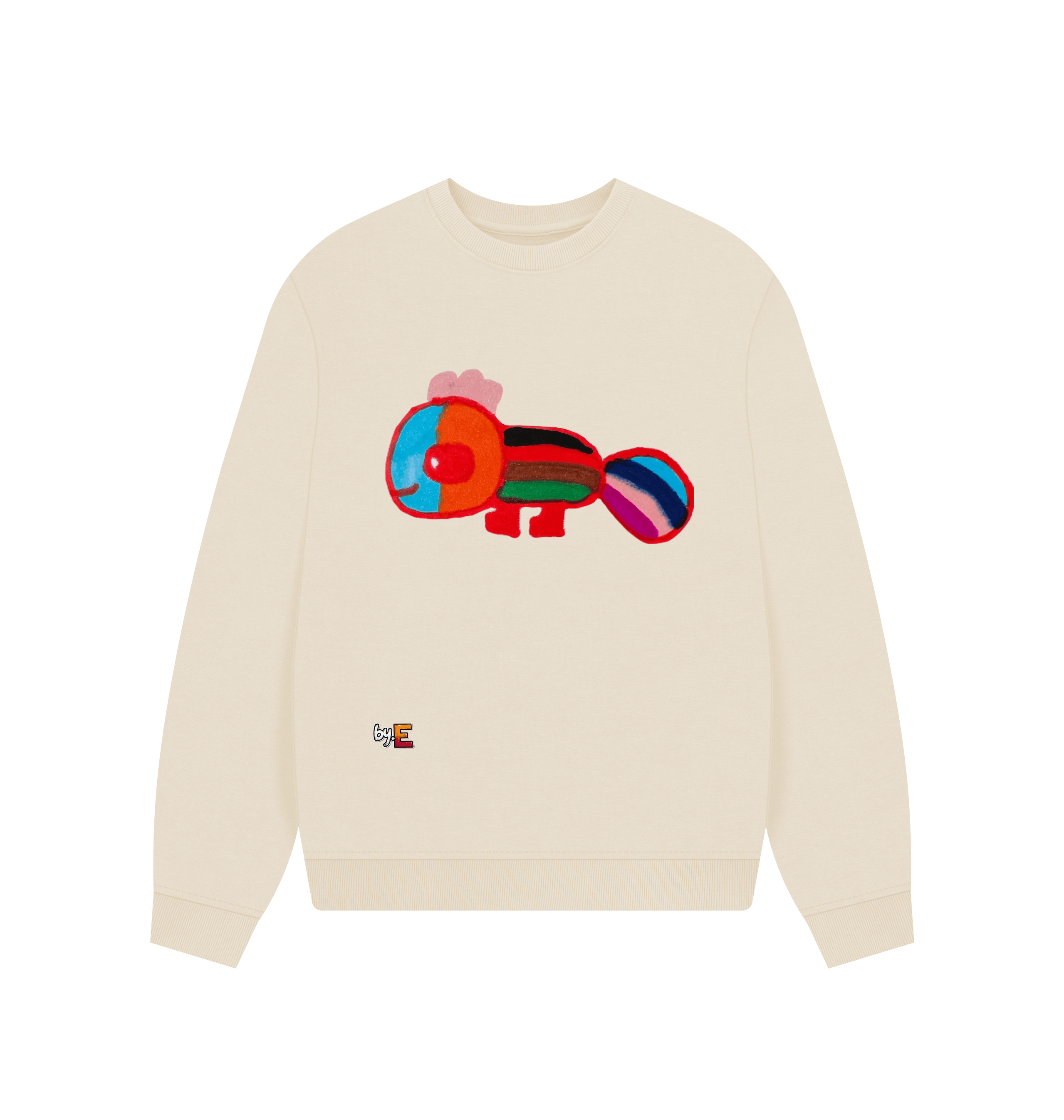 Oat Printed Sweater Front