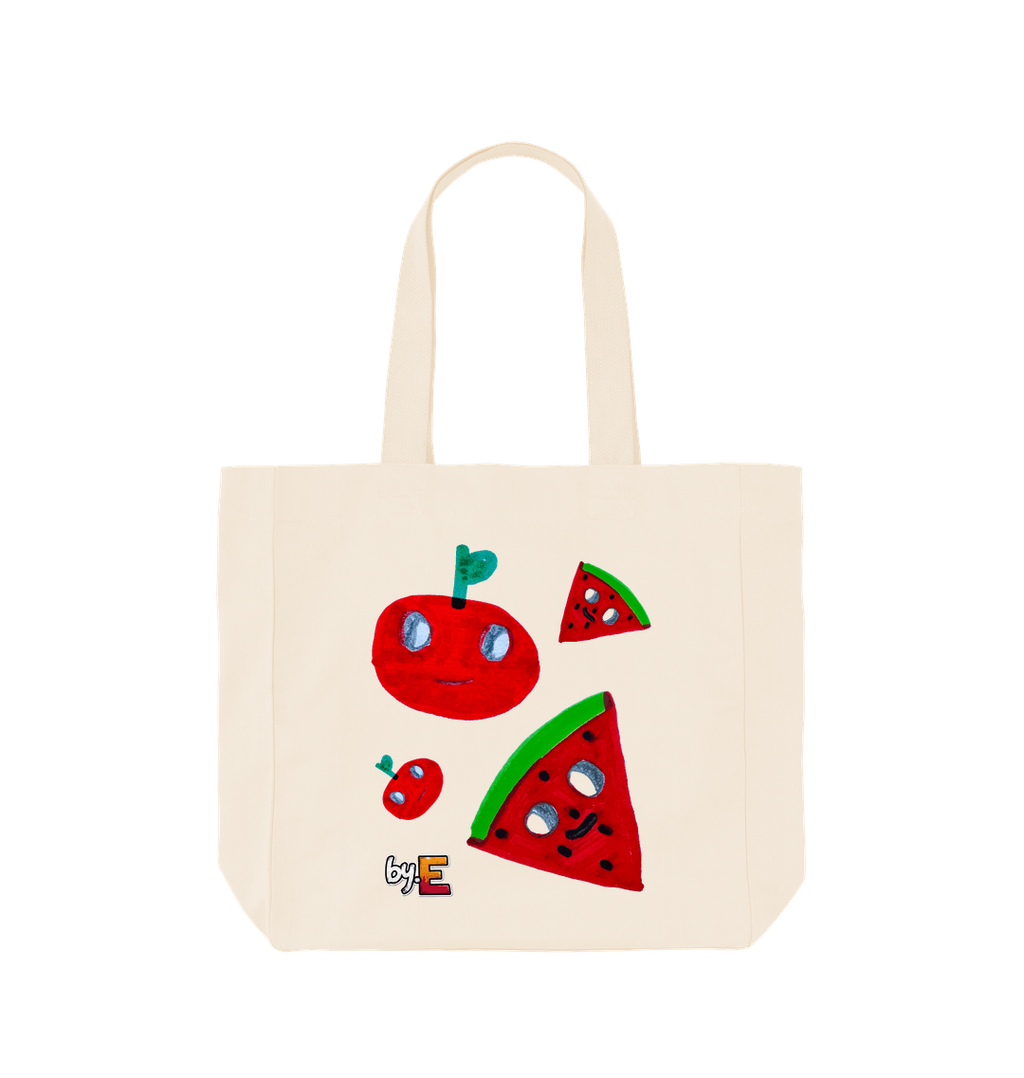 Natural Printed Bag Front