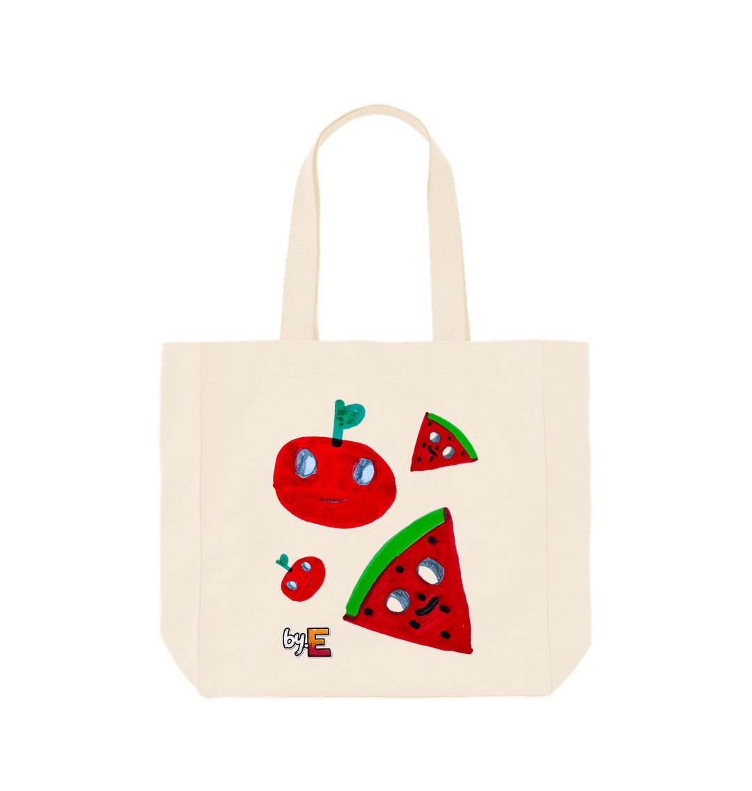 Natural Printed Bag Front