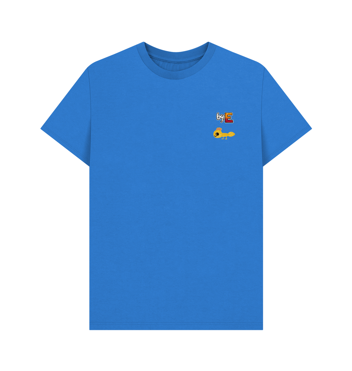 Bright Blue Printed T-shirt Front
