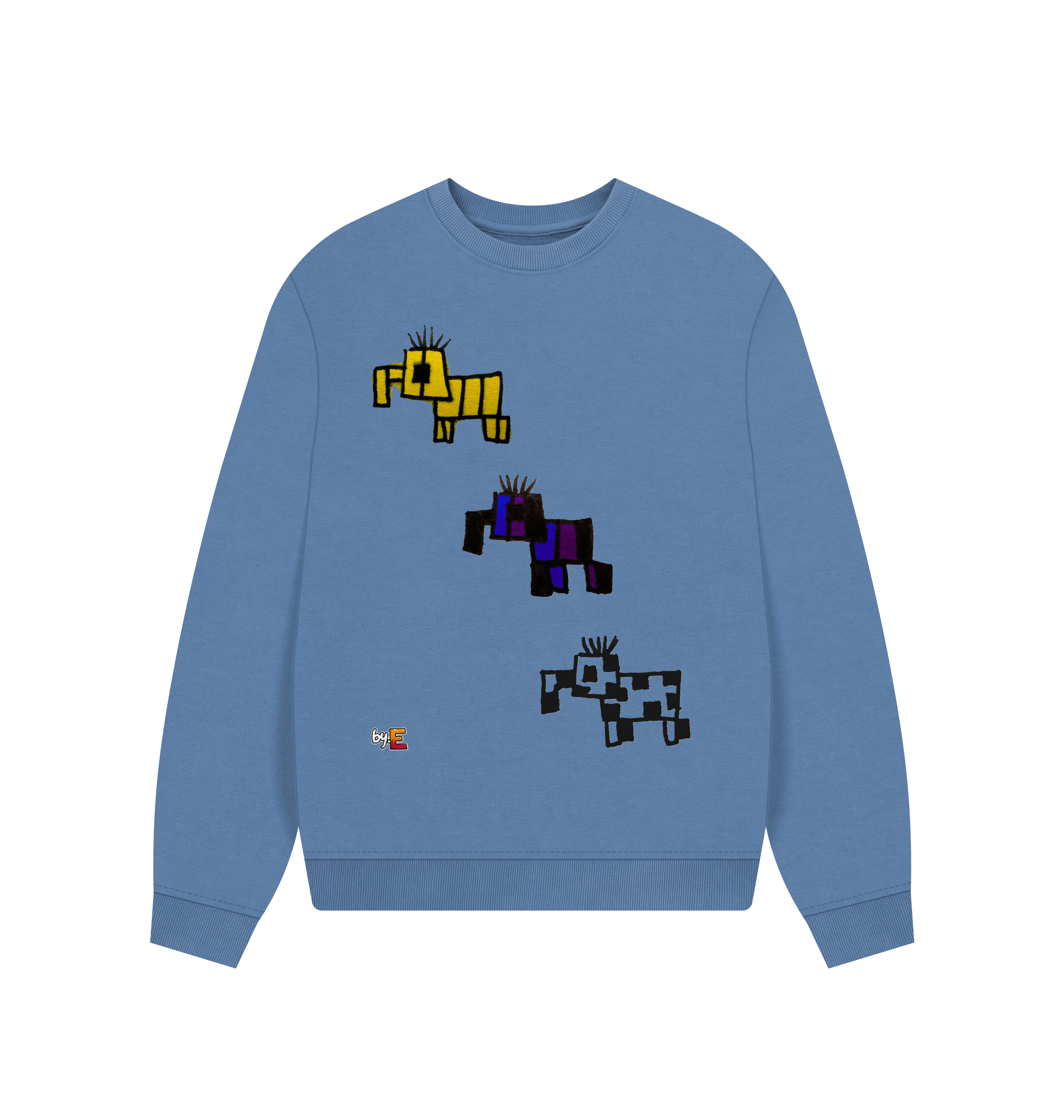 Solent Printed Sweater Front