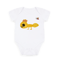 White Printed baby grow Front