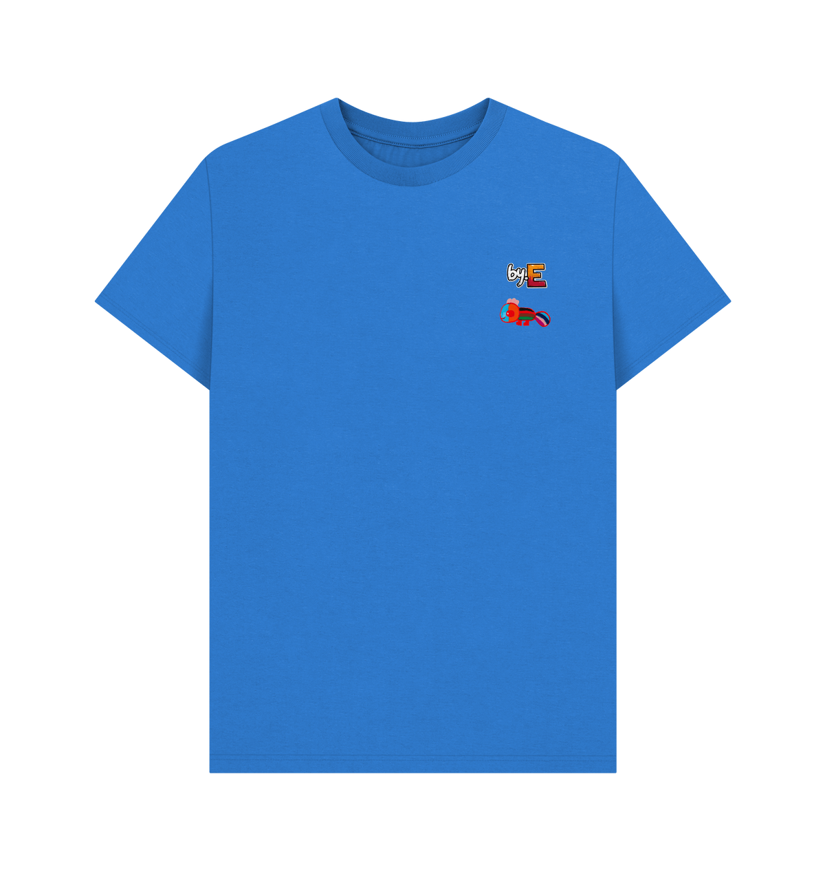 Bright Blue Printed T-shirt Front