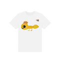White Printed Kids T-Shirt Front