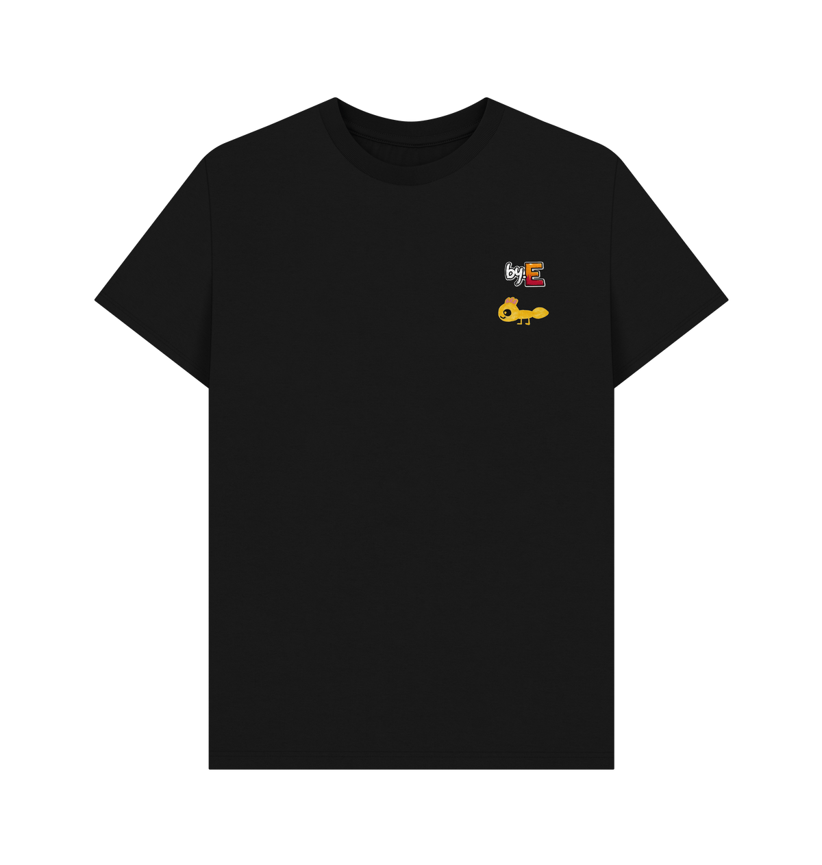 Black Printed T-shirt Front