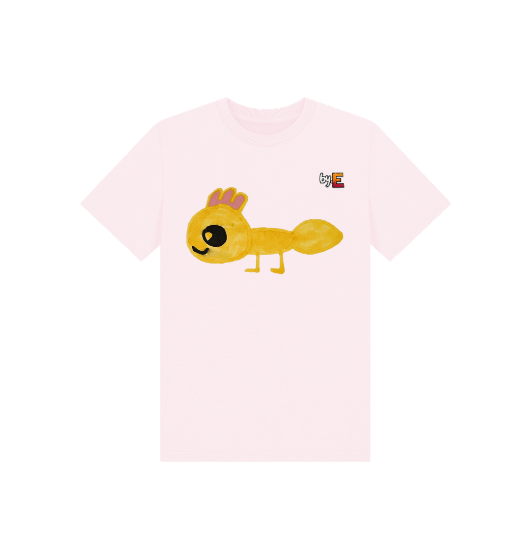 Pink Printed Kids T-Shirt Front