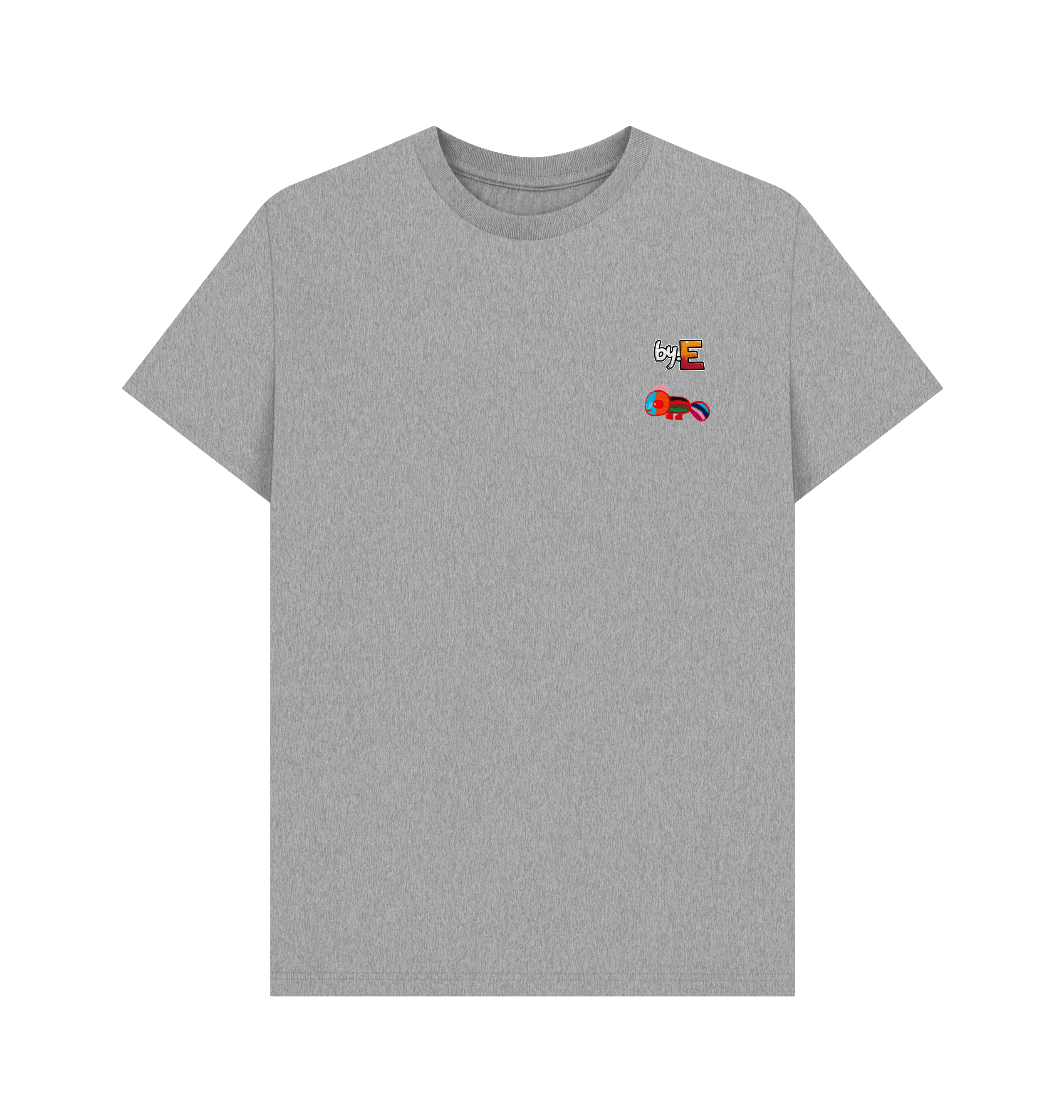 Athletic Grey Printed T-shirt Front