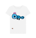 White Printed T-shirt Front