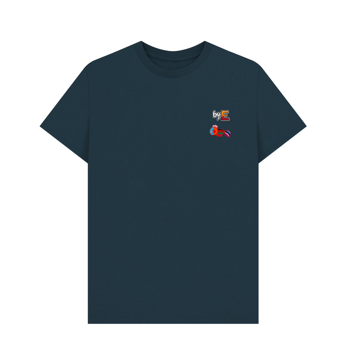 Denim Blue Printed T-shirt Front