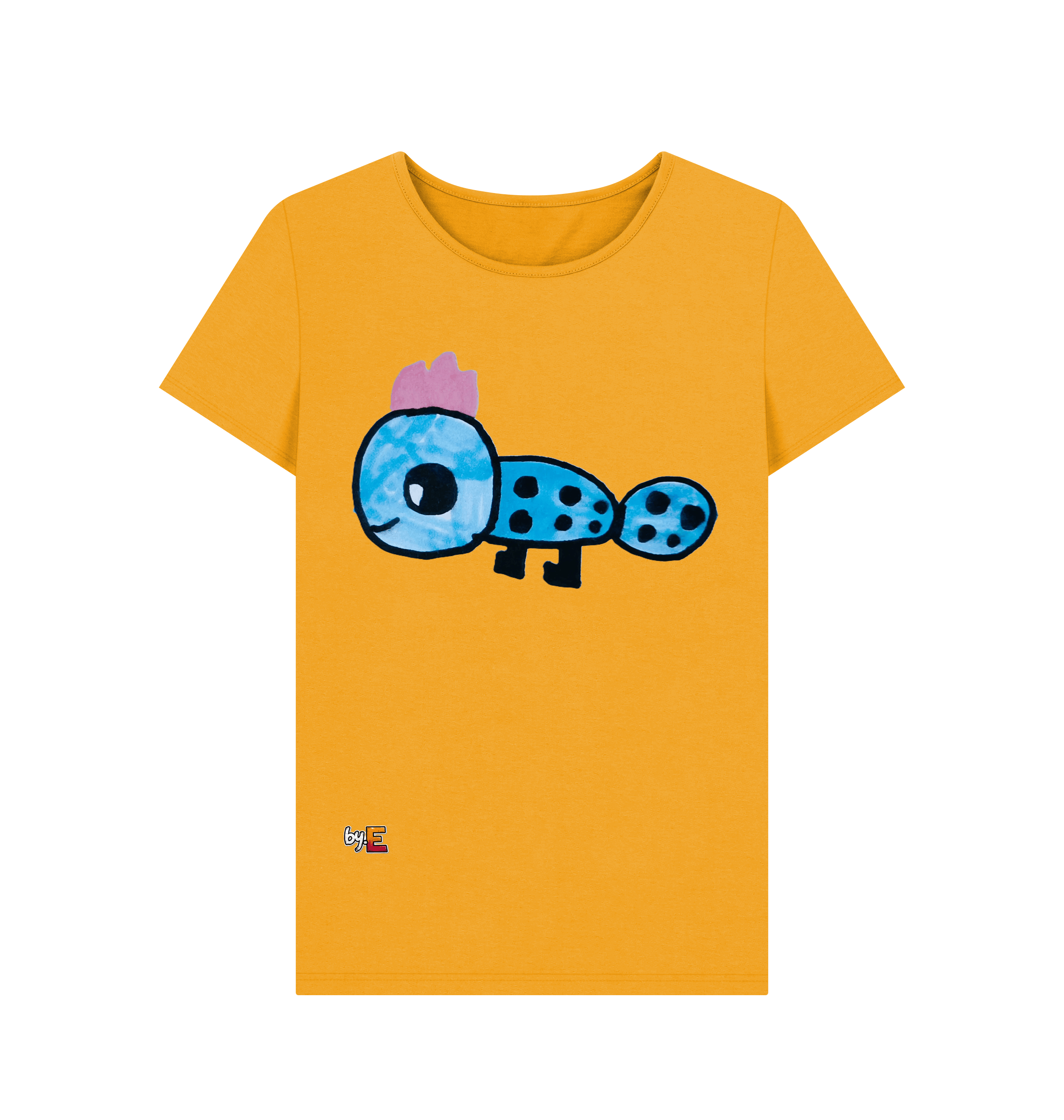 Mustard Printed T-shirt Front