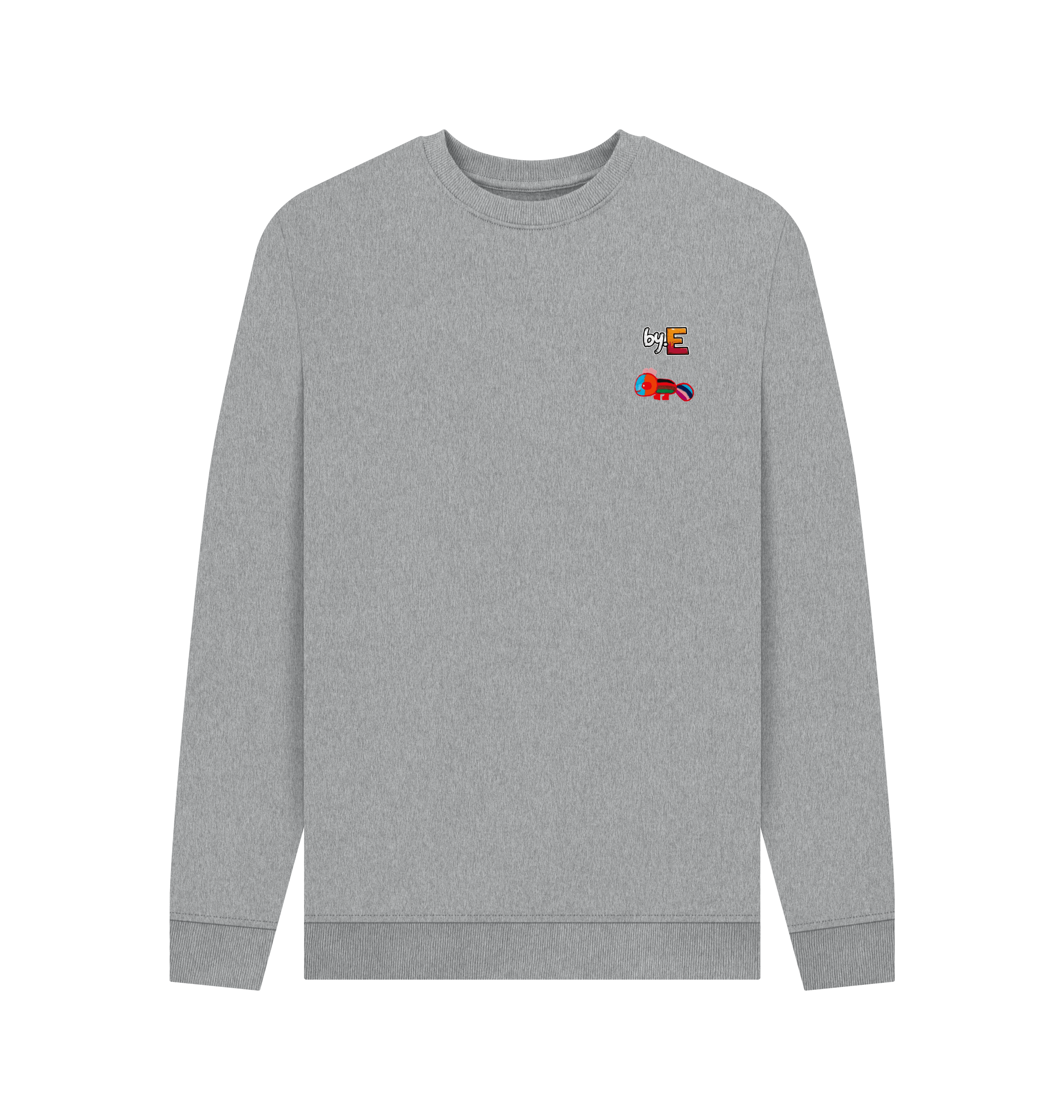 Light Heather Printed Sweater Front