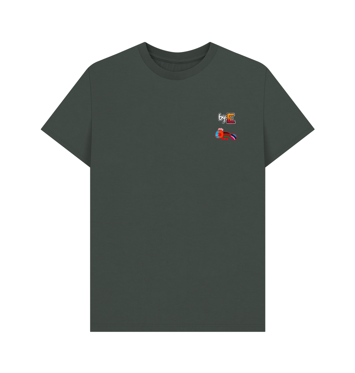 Dark Grey Printed T-shirt Front