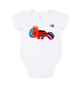 White Printed baby grow Front